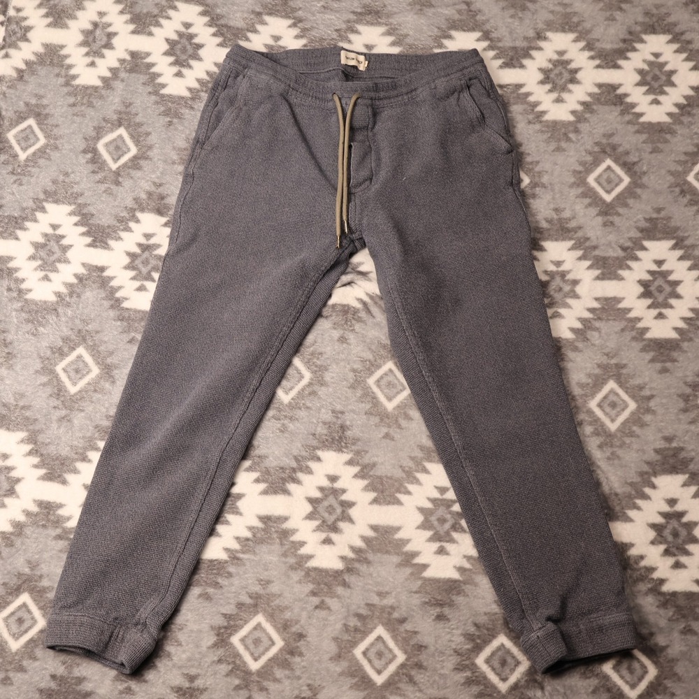 Taylor Stitch Apres Pant Charcoal Waffle Knit XL Mens Lounge Joggers